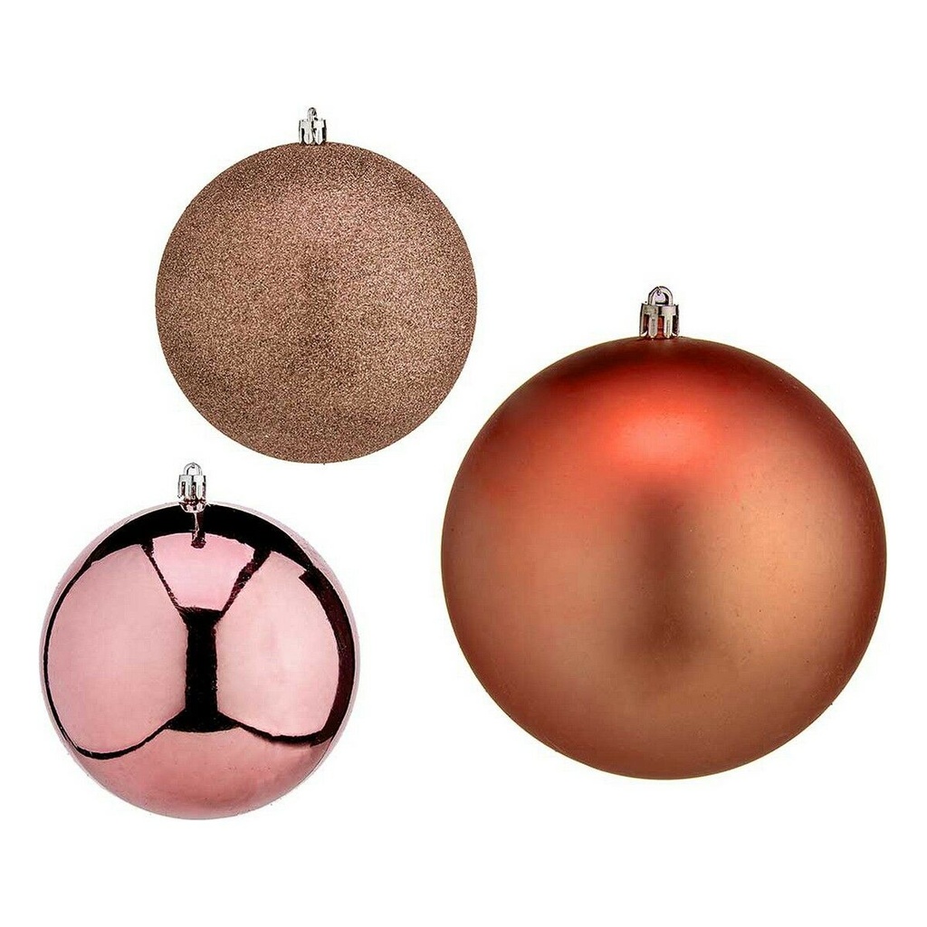 Bola de Navidad Krist+ 00786 Cobre Plástico Ø 12 cm 6 Unidades