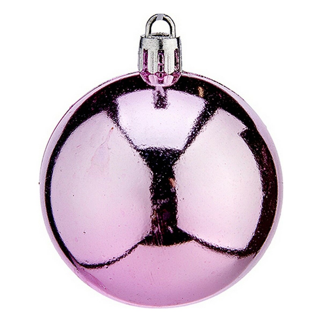 Christmas Baubles Krist+ K1912477-4 Pink Plastic Ø 6 cm 24 Units