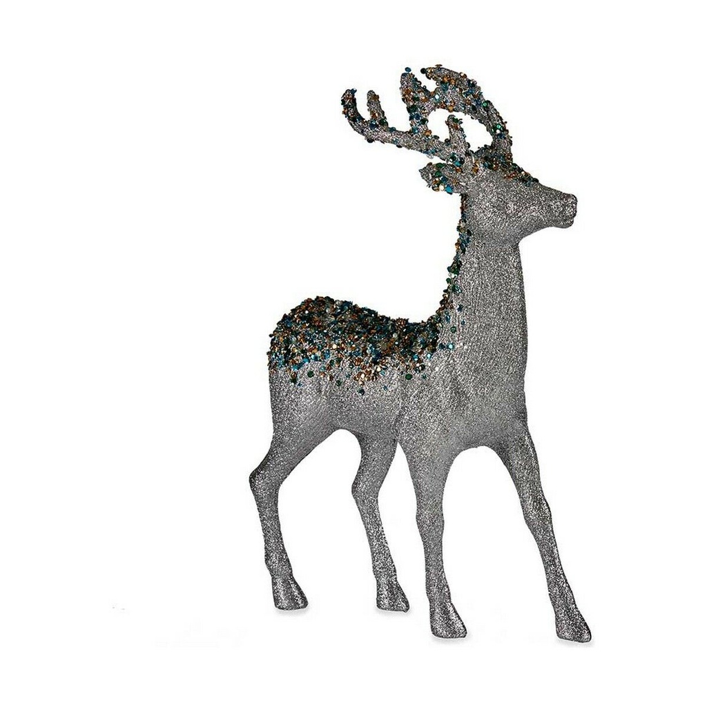Christmas Reindeer Krist+ 7059/18-WDP2-6 Blue Golden Silver Reindeer 15 x 45 x 30 cm
