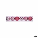 Set of Christmas balls Krist+ 00788 Pink Plastic Ø 8 cm (24 Units)