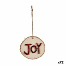 Christmas bauble Krist+ 19A8321 Brown Red Wood (72 Units)