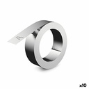 Cinta Laminada para Rotuladoras Dymo 31000 Rhino™ 12 mm Aluminio (10 Unidades)