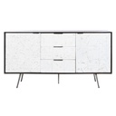 Sideboard DKD Home Decor White Dark brown Mango wood 150 x 43 x 80 cm