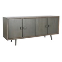 Sideboard DKD Home Decor Dark grey Wood 177 x 38 x 75 cm