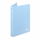 Carpeta de anillas Carchivo Azul Pastel Din A4 5 Piezas 32 x 27 x 3 cm