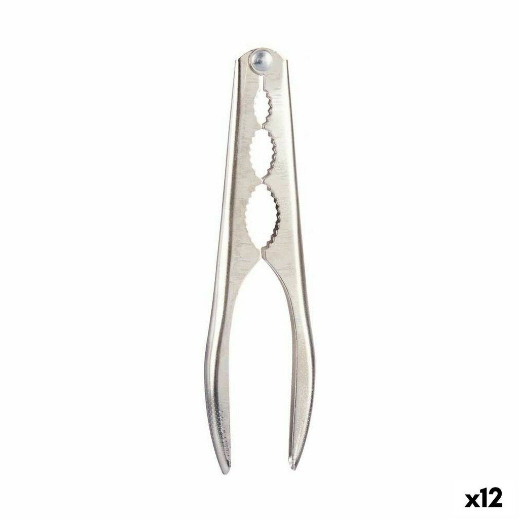 Cascanueces Kinvara 23004 Plateado Acero 16,5 x 1,5 x 4,5 cm (12 Unidades)