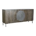 Sideboard DKD Home Decor Dark brown Dark grey Metal Mango wood 180 x 40 x 80 cm