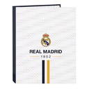 Ring binder Real Madrid C.F. White A4 26.5 x 33 x 4 cm