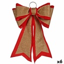 Lasso Krist+ HJ1-12074 Red Golden PVC 40 x 60 cm Christmas bauble (6 Units)
