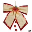Lasso Krist+ 01467 Red Golden Plastic 53 x 50 x 9 cm Christmas bauble (4 Units)