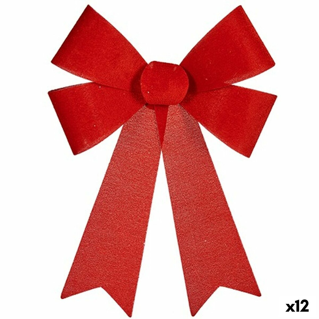 Lasso Krist+ HJ112043 Red PVC 32 x 41 x 6 cm Christmas bauble (12 Units)