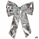 Lazo Krist+ HJ112096 Plateado 30 x 4 x 20 cm Adorno Navideño (12 Unidades)