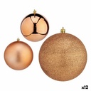 Set de Bolas de Navidad Krist+ 00811 Cobre Plástico (12 Unidades)