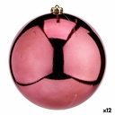 Bola de Navidad Krist+ 00841 Rosa Plástico (12 Unidades)