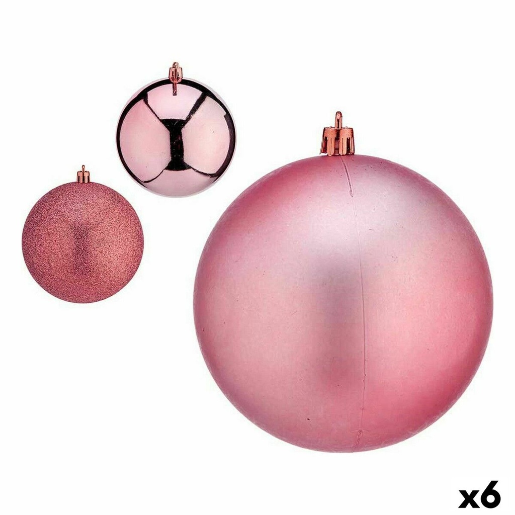 Set of Christmas balls Krist+ 00810 Pink Plastic (6 Units)