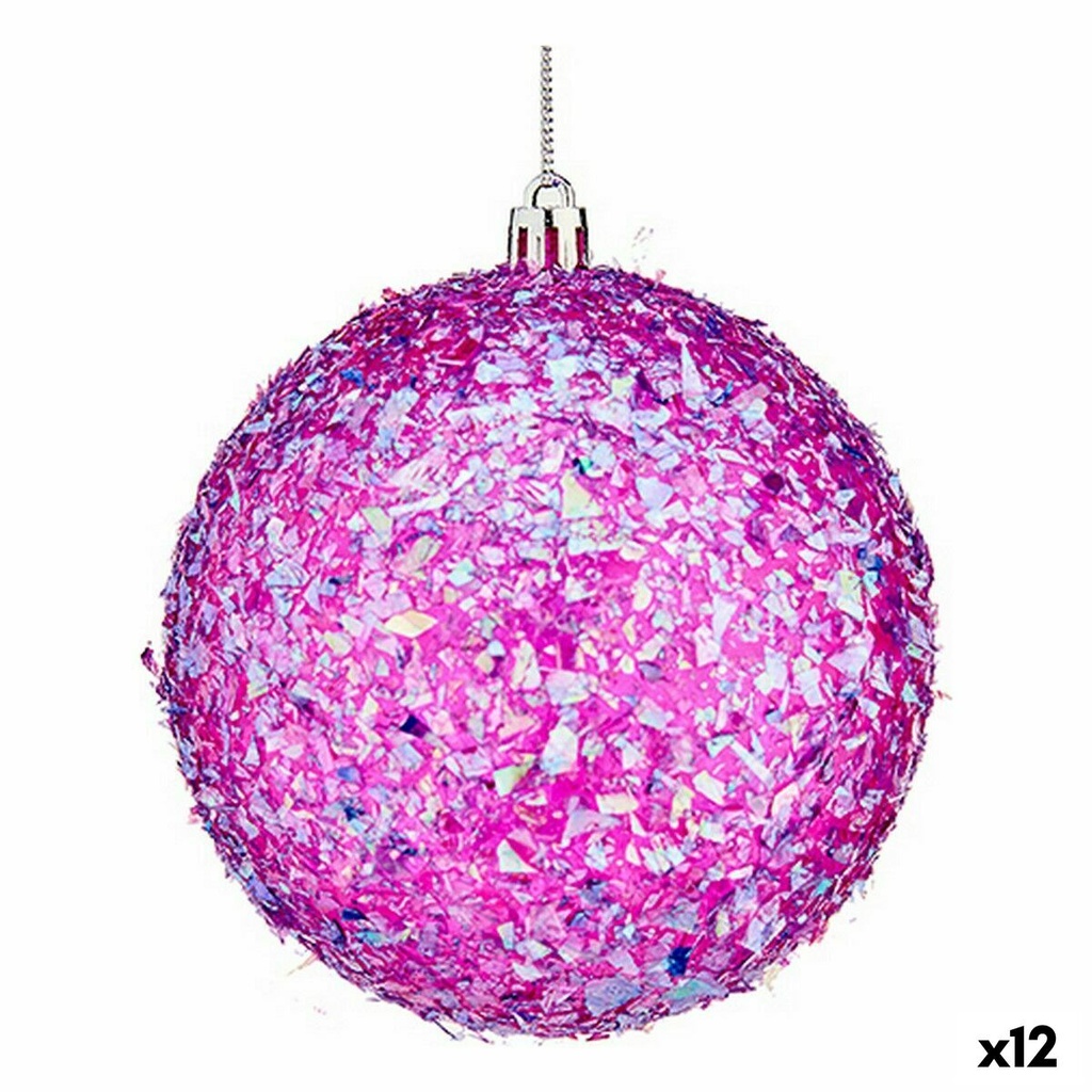 Set de Bolas de Navidad Krist+ 00989-8 Morado (12 Unidades)