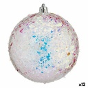 Set of Christmas balls Krist+ 00989-7 Silver (12 Units)