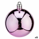 Set de Bolas de Navidad Krist+ K1912477-4 Rosa Plástico (12 Unidades)