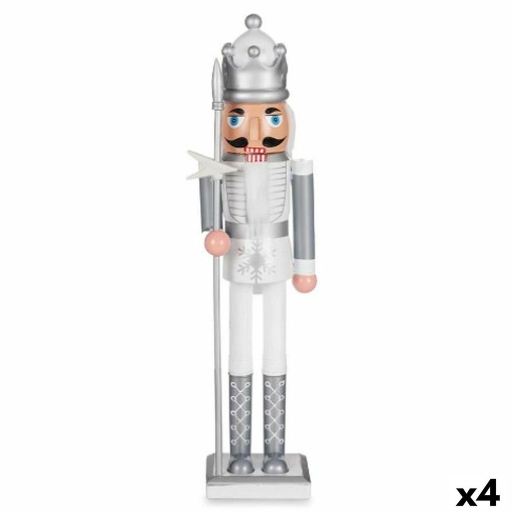 Nutcracker Krist+ XM-NC1105 White Silver Plastic 13,2 x 59,5 x 11,5 cm Nutcracker (4 Units)
