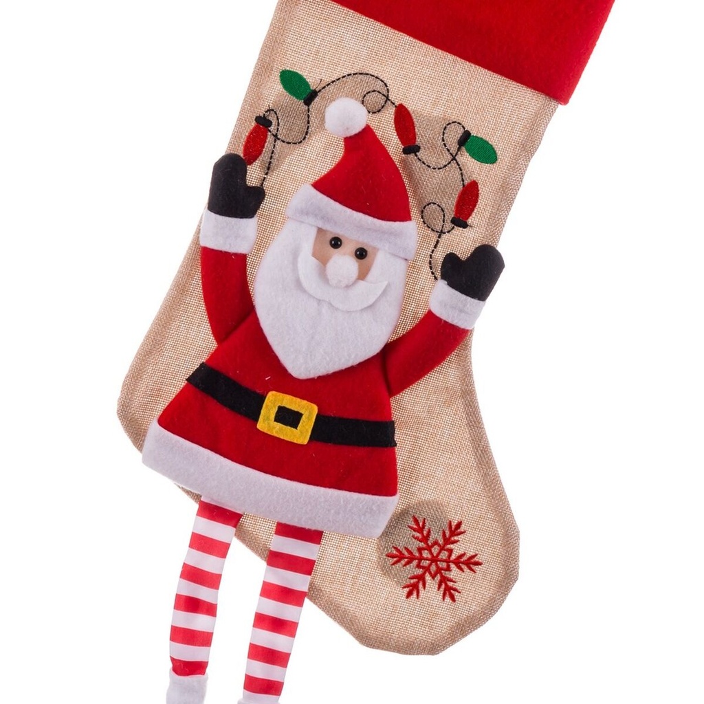Calcetín de Navidad Tejido