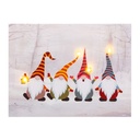 Decoración luminosa Multicolor Navidad 40 x 30 x 1,8 cm 40 x 30 x 18 cm