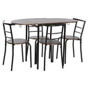 Conjunto de Mesa con 4 Sillas DKD Home Decor 121 x 55 x 78 cm