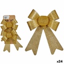 Christmas Decorations Set Krist+ 65546 Golden PVC 16 x 3 x 18 cm Lasso (24 Units)