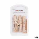 Clamps Pincello 400 Brown Wood Medium (24 Units)