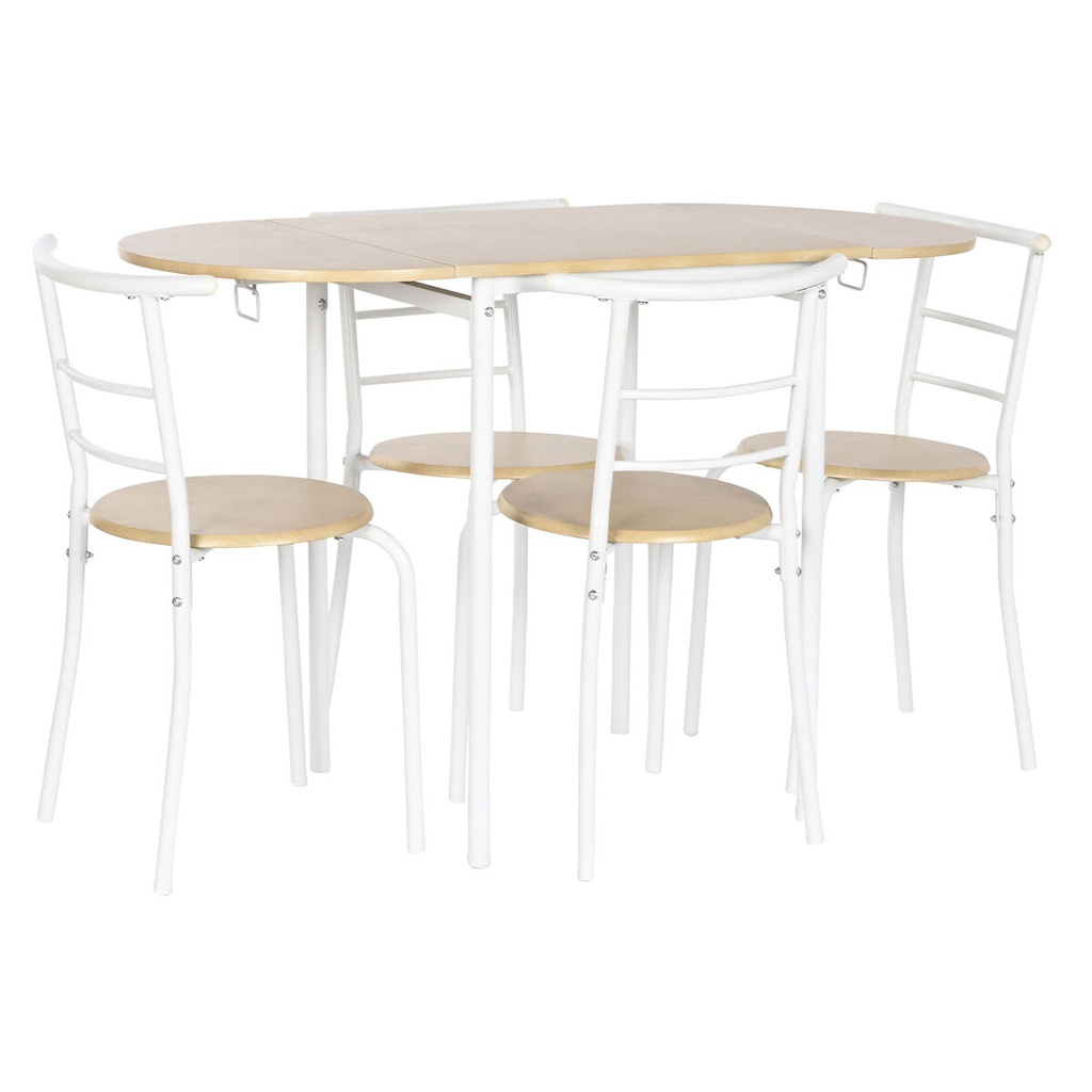 Conjunto de Mesa con 4 Sillas DKD Home Decor 121 x 55 x 78 cm