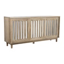 Sideboard DKD Home Decor Brown Mango wood Mirror 175 x 40,5 x 83,5 cm