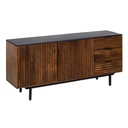 Sideboard ABNER Brown Black Iron Mango wood 160 x 40 x 75 cm