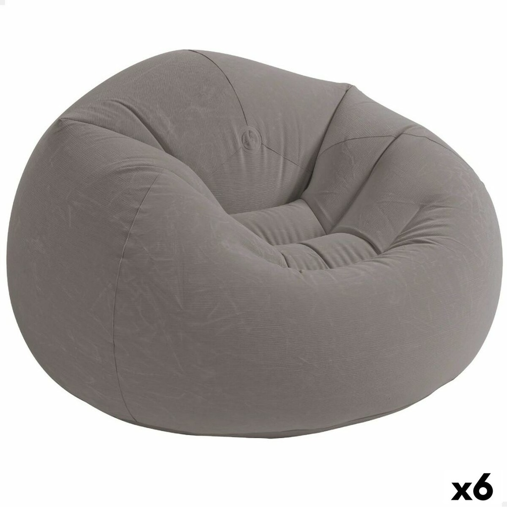 Inflatable Armchair Intex Grey 107 x 69 x 104 cm 114 x 71 x 114 cm (6 Units)