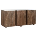Sideboard Home ESPRIT White Brown Marble Mango wood 162,5 x 47 x 76 cm