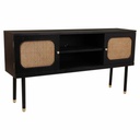Sideboard Alexandra House Living Black Pine MDF Wood 38 x 81 x 152 cm