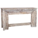 Hall Alexandra House Living White Grey 39 x 86 x 160 cm Aged finish Engraving