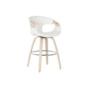 Taburete Home ESPRIT Blanco Madera 55,5 x 52,5 x 92,5 cm
