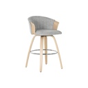 Taburete Home ESPRIT Gris Madera 58 x 56 x 86 cm