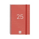 Diary Finocam YEAR Red 11,7 x 18,1 cm 2025