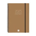 Agenda Finocam OPAQUE Marrón A5 15,5 x 21,2 cm 2025