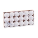 Christmas Baubles White Plastic Ø 4 cm (18 Units)