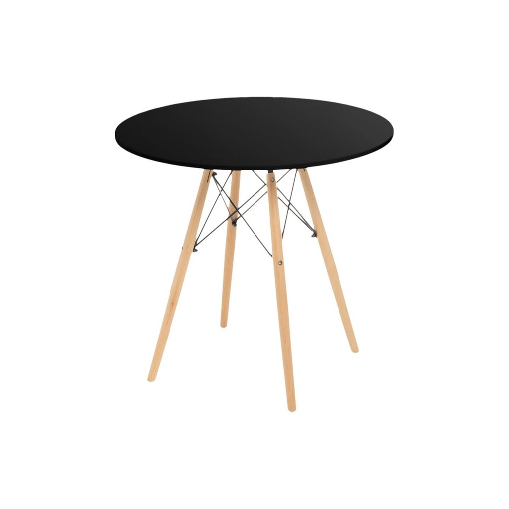 Mesa Negro Natural 80 x 80 x 75 cm