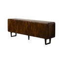 Sideboard Brown Black Mango wood 234 x 44 x 86 cm