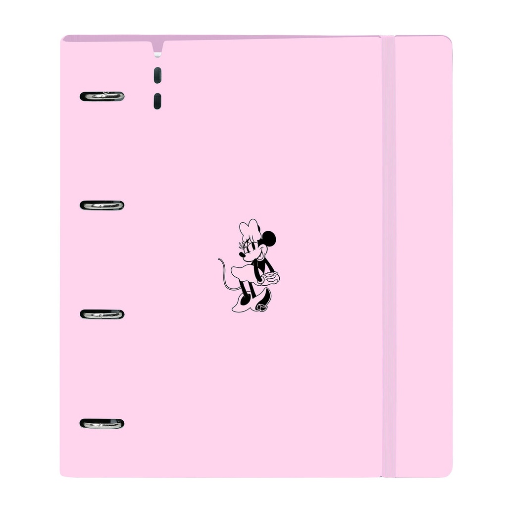 Carpeta de anillas Minnie Mouse Naive Rosa 27 X 32 X 4 cm