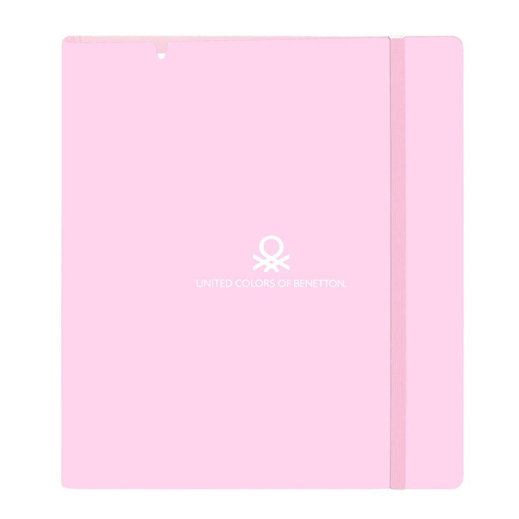 Carpeta de anillas Benetton Unique Rosa Turquesa 27 X 32 X 4 cm