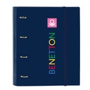 Ring binder Benetton Damero Navy Blue 27 x 32 x 3.5 cm