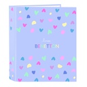 Ring binder Benetton Lila Lilac A4 27 x 33 x 6 cm