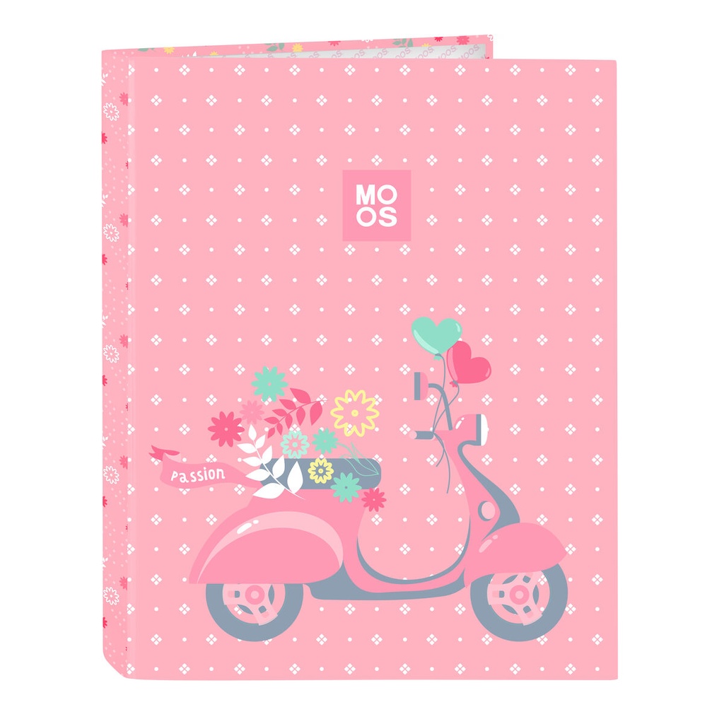 Carpeta de anillas Moos Passion Multicolor A4 26.5 x 33 x 4 cm
