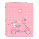 Ring binder Moos Passion Multicolour A4 26.5 x 33 x 4 cm