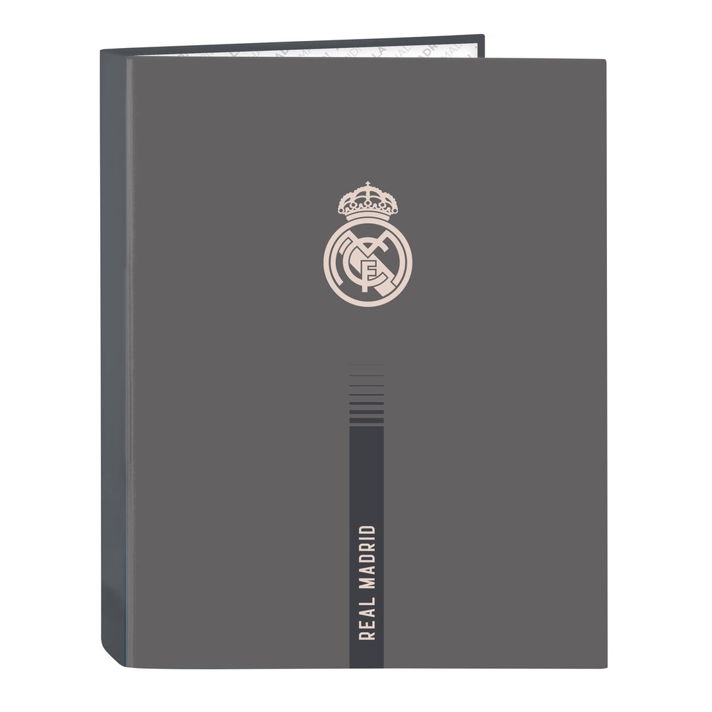 Ring binder Real Madrid C.F. Grey A4 26.5 x 33 x 4 cm