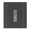 Ring binder Munich Topo Black 27 X 32 X 4 cm